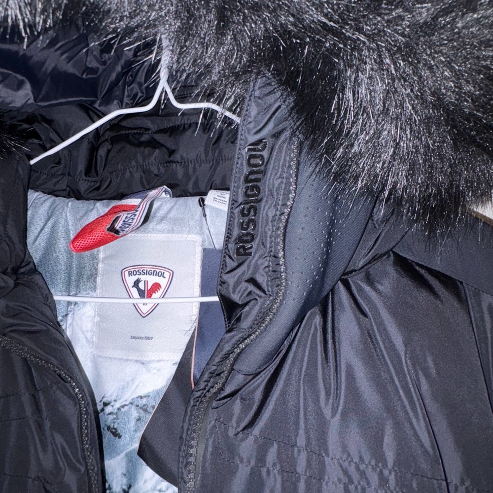Rossignol Black Jacket with Fur Trim